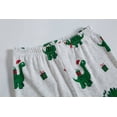 thumbnail image 6 of Little Boys Girls Christmas Pajama Set for Toddle Clothes Dinosaur Planet 100% Cotton Pjs Kids Sleepwear 3-10T (Dinosaur-White, 5_years), 6 of 7