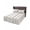 Beige, variant on Bronze Grey Stripe Bed Skirt Twin Size 18 Inch Drop, Modern Farmhouse Vertical Striped Wrap Around Bed Skirts Set - 1 Bed Sheet & 1 Pillowcase(30"x20"), Dust Ruffle Bedding Sets