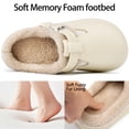 thumbnail image 4 of Ecetana Women's Fuzzy Lined Clogs Warm Slip-On House Slippers, 4 of 7