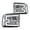 Clear Lens Chrome Housing Clear Reflector, variant on PIT66 LED Headlights Clear Lens Chrome Housing Clear Reflector Fit for 2005-2007 Ford F250 F350 F450 F550 Super Duty/ 2005 Ford Excursion (Not Fit Sealed Beam Headlight model)