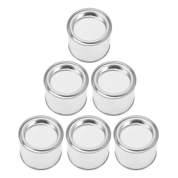 MLINS  6 Pcs Sealed Paint Bucket Lid Cover Cans Circular Containers Adjustable Alcohol Silver