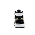 thumbnail image 4 of Jordan Men's 1 Mid Patent Black White Gold Basketball Shoes, from StockX, 4 of 5