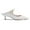 White Smoke, variant on YDN Women Pointed Toe Strappy Backless Pumps Slip on Kitten Low Heel Mules Fashion Dress Formal Slides Size 7 Green