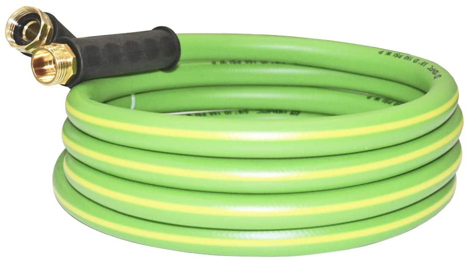 50 FEET 5/8IDx50' Garden Hose Durable PVC Non Kinking Heavy Water Hose with Brass Hose Fittings With 1 Pcs 10 Patterns Hose Nozzle Spray Nozzle