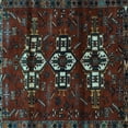 thumbnail image 1 of Ahgly Company Indoor Square Persian Light Blue Traditional Area Rugs, 8' Square, 1 of 4