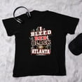 thumbnail image 3 of Atlanta Football I Bleed Red & Black GO Atlanta! Black T-Shirt Small, 3 of 5