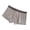 Dark Gray, variant on Men Boxer Underwear Mid-rise Elastic Waist U-Convex Breathable Cotton Crotch Shorts Briefs Seamless Thin Panties