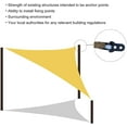 thumbnail image 6 of IFAST 16.4' x 16.4' x 16.4' Triangle Sand Triangle Sun Shade Sail Canopy, Heavy Duty Durable Fabric Cloth Top Cover Waterproof Awning Shelter for Outdoor Patio Garden Yard Deck Pergola, 6 of 7