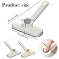 thumbnail image 4 of No-Touch Snap Grip Mini Mop - Mini Cleaning Mop Kit, One Press Disposable Wipe Holder, Compact Multi-Surface Cleaning Tool for Countertop, Bathroom, Glass & Table, 360 Degree Rotatable,Grey, 4 of 9