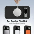 thumbnail image 2 of for Google Pixel 8A 5G Series Case- Black, Slim, & Tough, Pocket-Friendly, ,Support for MagSafe Phone Case, 2 of 12