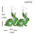 thumbnail image 3 of Creative Easter Leather Earrings Colorful Eggs Party Rabbit Happy Easter Day Decor Bunny Ester Parti Girls Gifts, Style 23, 3 of 3