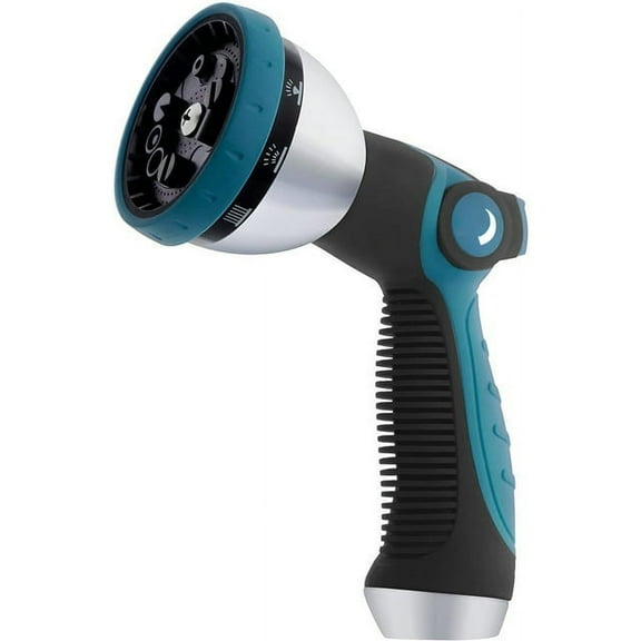 Water Hose Nozzle Sprayer - Features 10 Spray Patterns, Thumb Control, on off Valve for Easy Water Control - High Pressure Garden Hose Nozzle for Garden Hose - Garden Hose Spray Nozzle for Hose