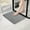Gray, variant on HCBY Stone-Embossed Memory Foam Bath Rug, Low-Pile Mat with Non-Slip PVC Backing, Machine Washable & Quick-Dry for Bathroom, Laundry, Entryway(Beige,23.6"x15.7")