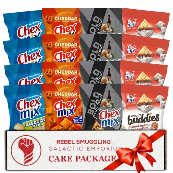 Chex Mix Mini Variety Pack - 16 Bags, 4 Flavors (1.75oz Each)