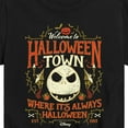 thumbnail image 3 of The Nightmare Before Christmas - Halloween Town Sign - Youth Short Sleeve Graphic T-Shirt, 3 of 5