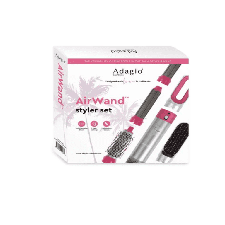 Adagio Pink Pro Style Glam Set Airlock™ Styler (Pink) – Adagio California main image 4