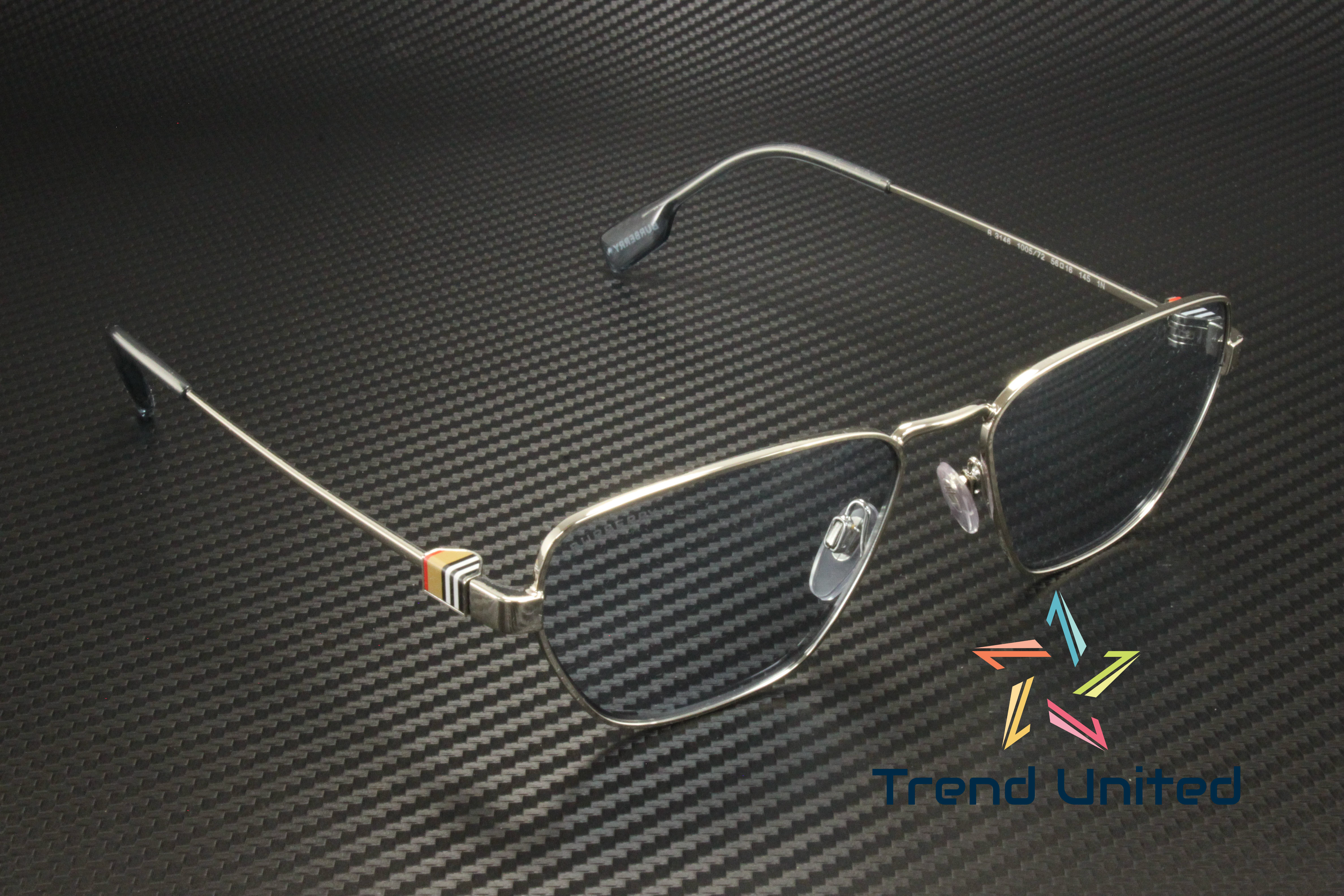 BURBERRY silver/light blue BE3146 100572 56 sunglasses NEW IN BOX! d742268c-8307-48d7-9a8e-  main image 2