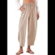 thumbnail image 2 of Pantalones Rectos Casuales Holgados de Algodón y , Color Albaricoque M, 2 of 5