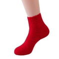 thumbnail image 1 of GDREDA Slouch Socks for Woman Winter Candy Color Tube Socks Coral Socks Floor Socks Solid Color Warm Socks C,, 1 of 2