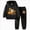 Black, variant on Boys Clothes Long Sleeve Color-blocked Sweatshirt Tops and Pants Winter Outfits Kids Clothes Boys 6-12 Months 12-24 Months 2T 3T 4T 5T 6T 7T 8T 9T Children(Pink,3-4 Years)