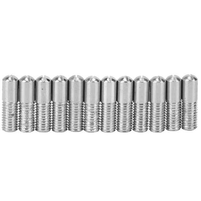 Accesorios de sujetadores, 12 piezas Tornillos para guitarra eléctrica Pastilla Tornillos para guitarra eléctrica Parte superior de la línea Jadeshay A
