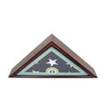 thumbnail image 3 of DECOMIL - Flag Display Case Box, 5x9 Burial - Funeral - Veteran Flag Elegant Display Case with Flat Base, Solid Wood, Cherry Finish, 3 of 4