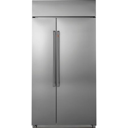 Café - 29.6 Cu. Ft. Side-by-Side Built-In Refrigerator - Stainless steel