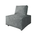 thumbnail image 6 of Home Design Amos Velvet Accent Chair for Living Room, Gray, Movable Backrest, Removable Cover, Back Pillow Design, High-Density Foam Padding, Sturdy Frame & Silent Footrest, 6 of 10