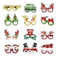 thumbnail image 1 of Bearachild Adornos navideños 2022 gafas de Navidad marco regalo para niños adultos Santa muñeco de nieve gafas Navidad decoración 2022 Año Kits de decoración para fiestas No.02, 1 of 6