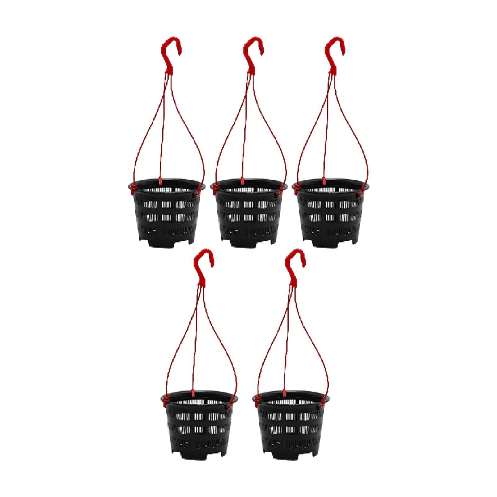QSTDGVPW 5 Pieces Orchid Hanging Planters Hanging Plant Pots for Indoor Outdoor Patio