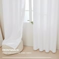 thumbnail image 6 of Deconovo Pure White Thermal Insulated Blackout Solid Grommet Curtains for Bedroom, 52"x72", 2 Panels, 6 of 6