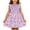 Purple, variant on Girls Summer Dress Floral Ruffle Sleeve Swing Flowy Dresses A-line Sundress for Girls Casual Beach Wedding Dress Pink B 6-7 Years