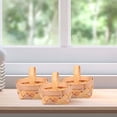 thumbnail image 3 of Vintage Wicker Basket Miniature Basket 8 Pieces of Handmade Candy Basket Storage Basket Mini Gift Baskets for Decor Mini Pocket Candy Basket Wicker Basket, 3 of 5
