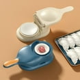 thumbnail image 5 of 2 In 1 Tortilla Press Dumpling Skin Maker, Tortilla Dough Dumpling Artifact Dough Pressing Tool Dumpling Skin Wrapper Machine Blue 4.3"x2.7", 5 of 5