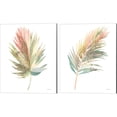 thumbnail image 1 of Great Art Now Boho Tropical Leaf on White A by Danhui Nai 2 Piece Canvas Art Set Each 12"W x 15"H, 1 of 3
