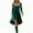 Green, variant on Linen Dress,Dresses for Women,Fashion Velvet Long Sleeve V Neck Dress with Faux Fur Collar for Holiday Hot Pink