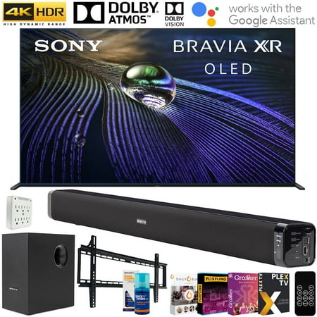 Sony XR65A90J 65-inch OLED 4K HDR Ultra Smart TV,Wall Mount, Screen Cleaner
