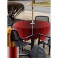 thumbnail image 5 of Outdoor Tablecloths with Umbrella Hole & Zipper, Dark Red Grey Black Ombre 60x60 Inch Square Tablecloths, Farmhouse Gradient Minimalist Waterproof Table Cloth, Patio/Pool/Picnic Table Covers, 5 of 8