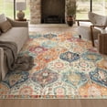 thumbnail image 3 of Moynesa 9'x12' Area Rug for Living Room Moroccan Ultra-Thin Machine Washable Large Carpet Non-Slip Bedroom Rug Non Shedding Accent Rug for Dining Room Office,Cream, 3 of 6