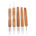 thumbnail image 1 of Shisuyan 5pcs Professional Crochet Hooks Portable Handcraft Dreadlocks Needles for DIY, 1 of 8
