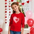 thumbnail image 6 of Annhoo Valentines Day Tops for Gilr Boy Crewneck Print Graphic Pullover Long Sleeve Shirts Fashion Casual Clothes, 6 of 7