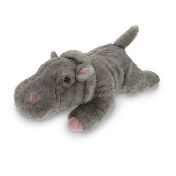 Dollibu Wild Stuffed Animals Soft Plush Collection, Best Storytime Buddy Animal Gifts for Children, Adorable Nursery Zoo Jungle Creature Peekaboo Critters Baby Toys for Girls & Boys - Hippo 11 in.