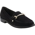 thumbnail image 1 of Women's Walking Cradles Wren Loafer Black Nubuck Leather 12 W, 1 of 6