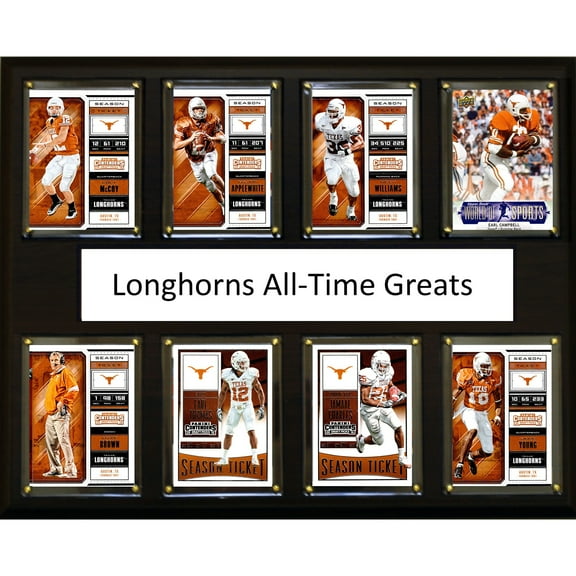 Texas Longhorns 12'' x 15'' Football All-Time Greats Plaque