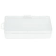 thumbnail image 2 of Caja de almacenamiento de plástico rectangular transparente para accesorios electrónicos digitales, resistente a caídas, con tapa abatible., 2 of 14