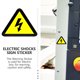 thumbnail image 2 of 50 pegatinas de advertencia de alto voltaje, pegatinas de seguridad para paneles eléctricos., 2 of 8