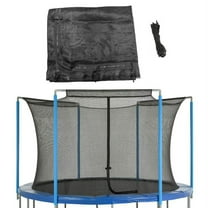Machrus Upper Bounce Trampoline Net - Trampoline Safety Net Fits 13 ft Round Trampolines using 3 Arches - Breathable UV and Weather-Resistant Trampoline Net Replacement with Top Sleeves