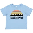 thumbnail image 3 of Inktastic Madison Wisconsin Skyline Retro Sunset Boys or Girls Baby T-Shirt, 3 of 5