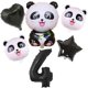thumbnail image 1 of Suministros de decoración para fiesta de Panda, cartel de feliz cumpleaños, globos, adornos para pastel de Panda y bolsas de regalo para Baby Shower de oso Panda, 1 of 4