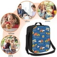 thumbnail image 5 of Bingfone Construction Vehicles Reusable Insulated Lunch Bag Cooler For Work School Picnic Or Travel, 5 of 7
